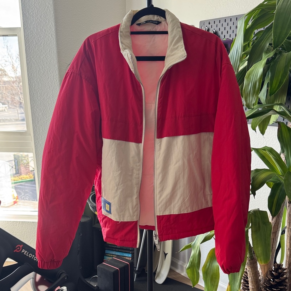 Zara Cream and Pink Jacket